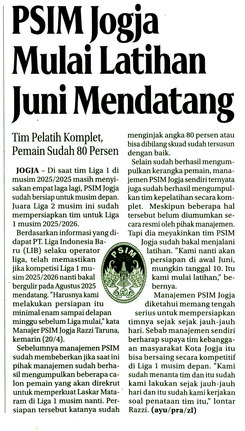 Kliping jogja terbaru