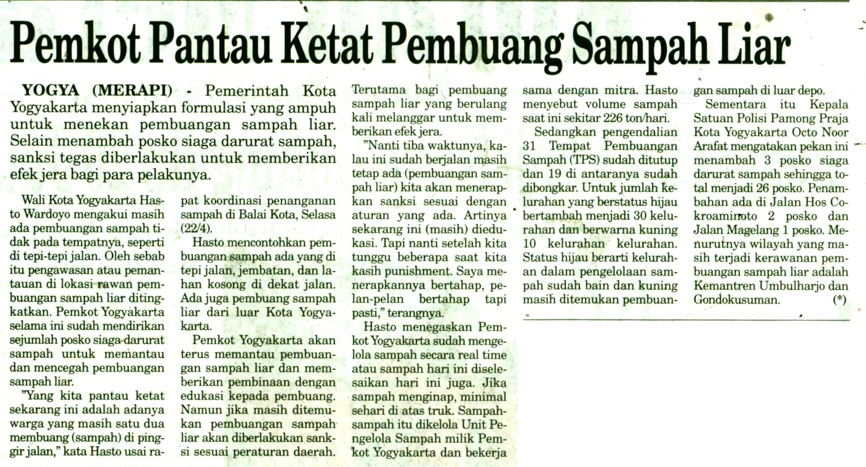 Kliping jogja terbaru
