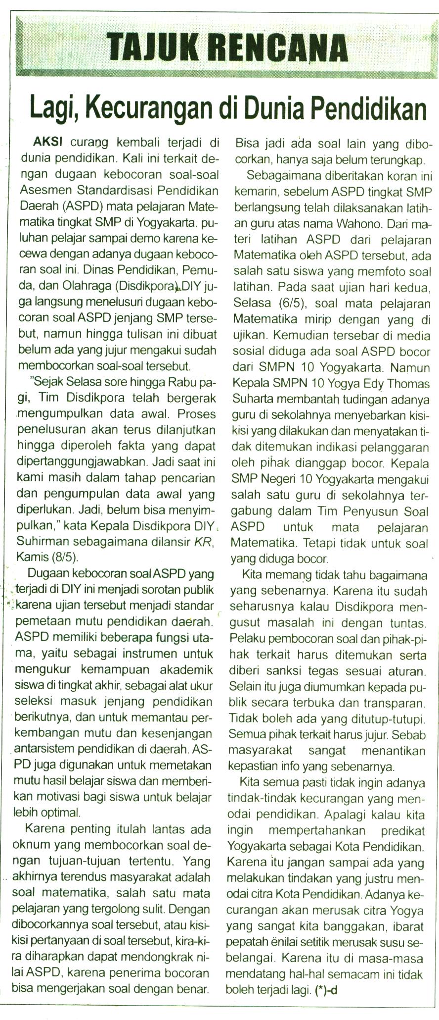 Kliping jogja terbaru