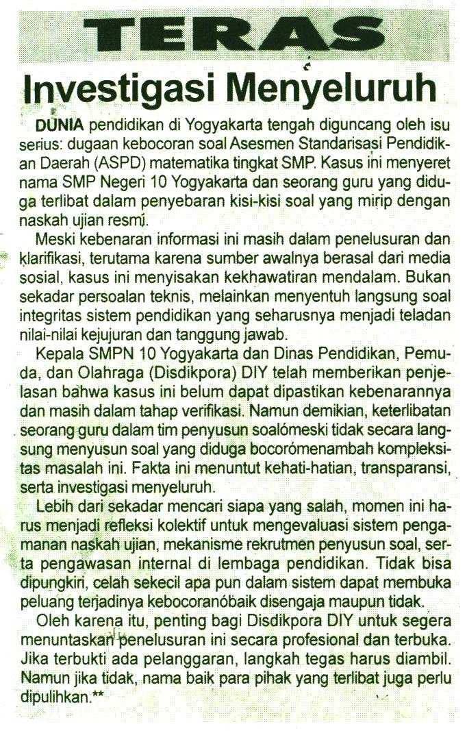 Kliping jogja terbaru