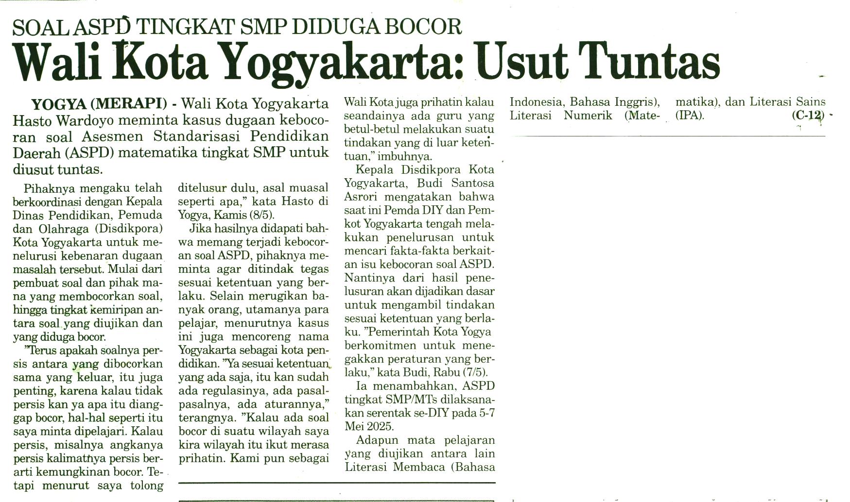 Kliping jogja terbaru