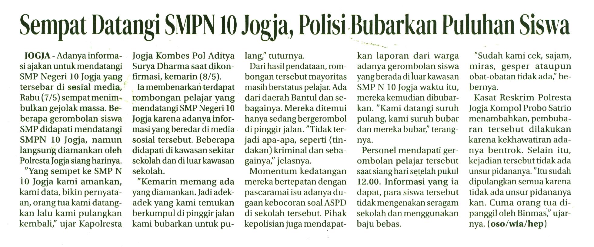 Kliping jogja terbaru
