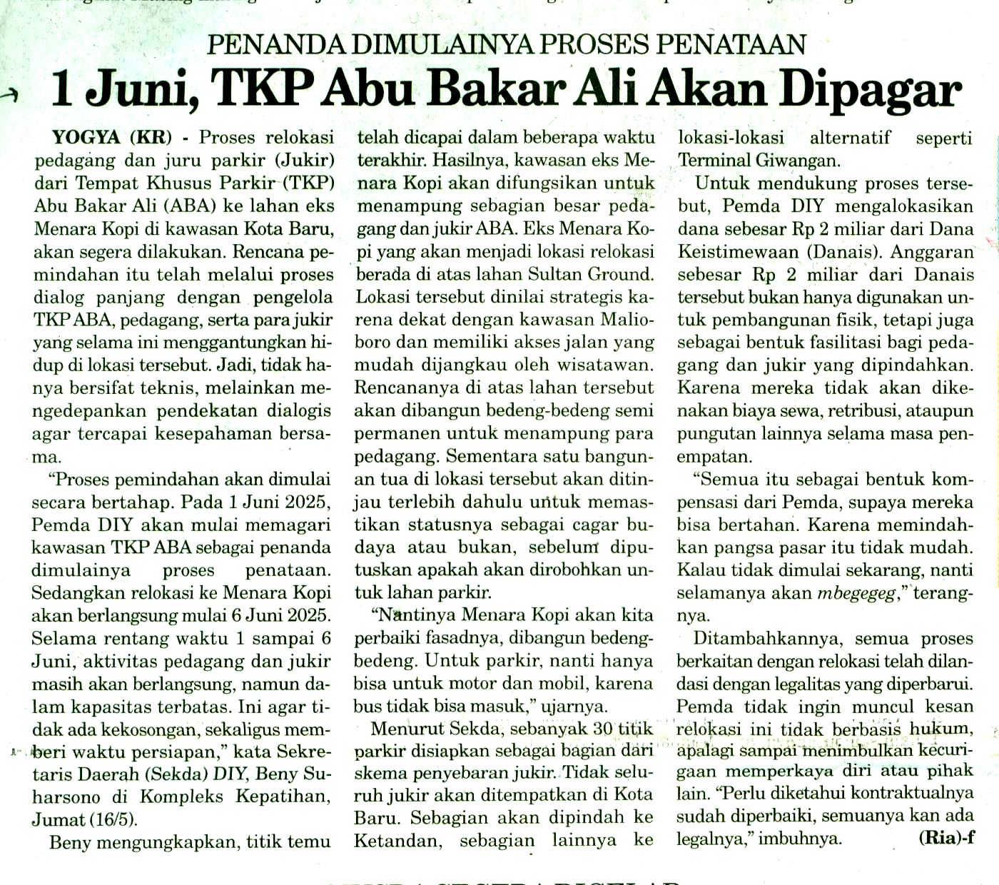 Kliping jogja terbaru