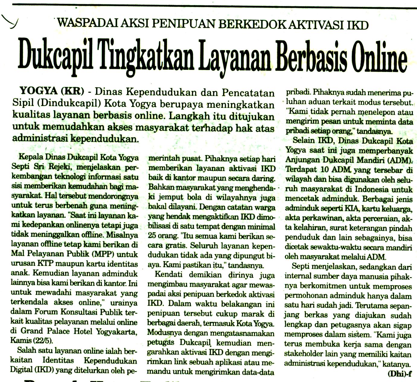 Kliping jogja terbaru