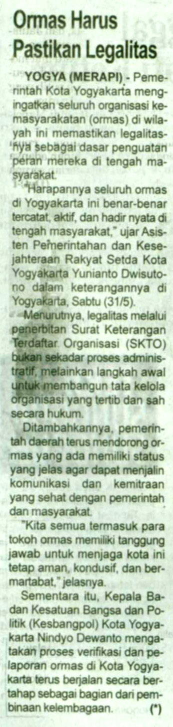 Kliping jogja terbaru