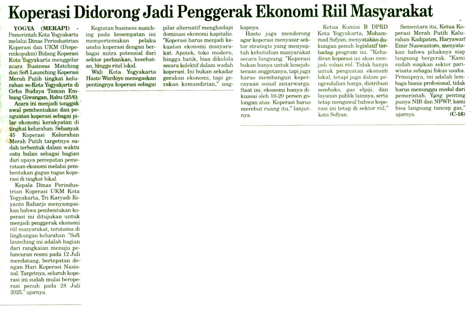 Kliping jogja terbaru