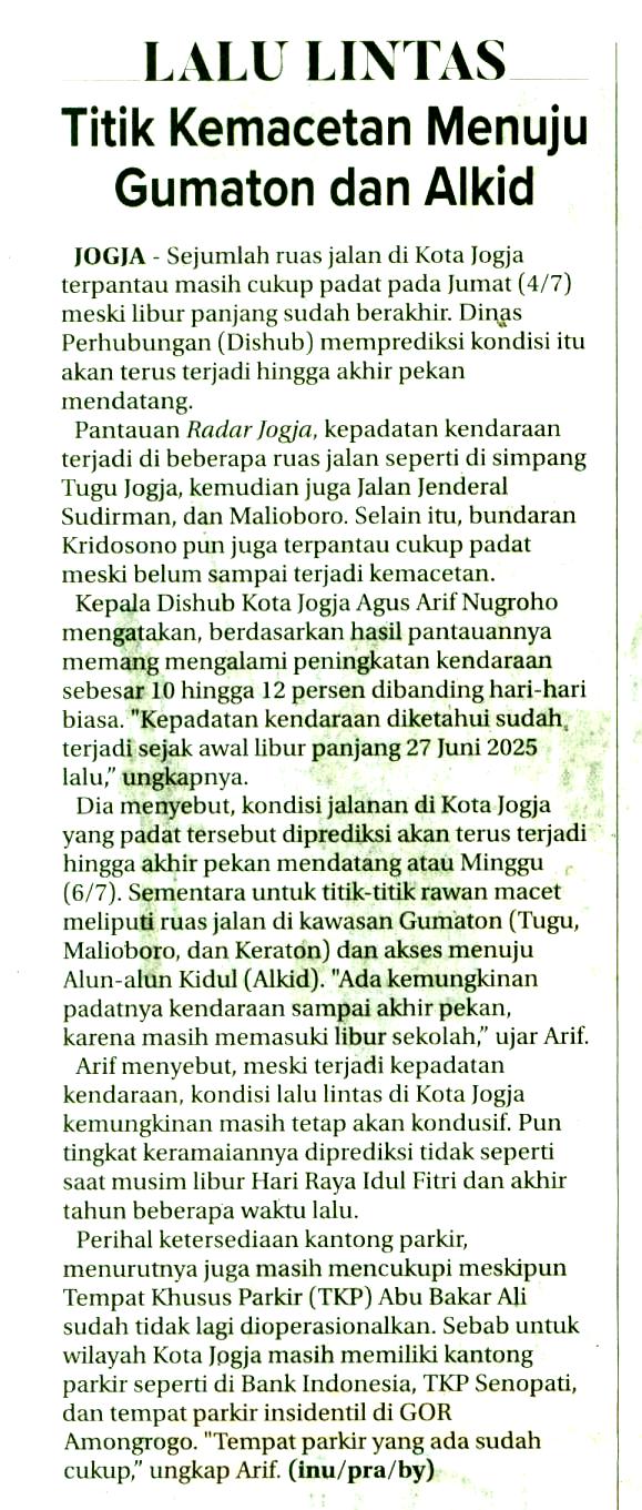 Kliping jogja terbaru