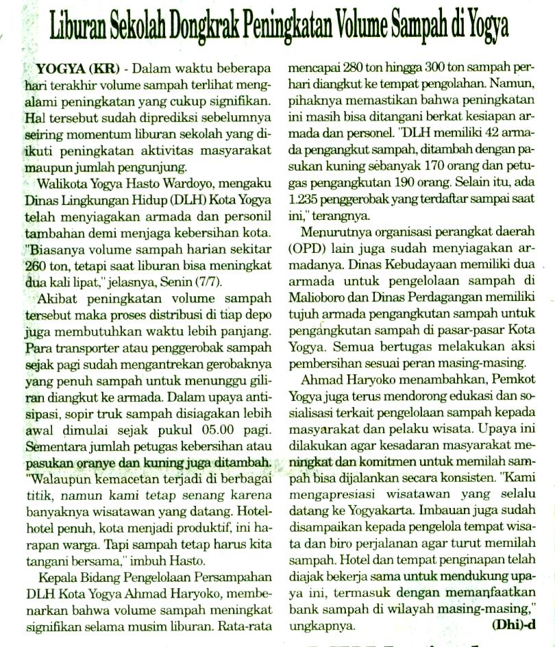 Kliping jogja terbaru