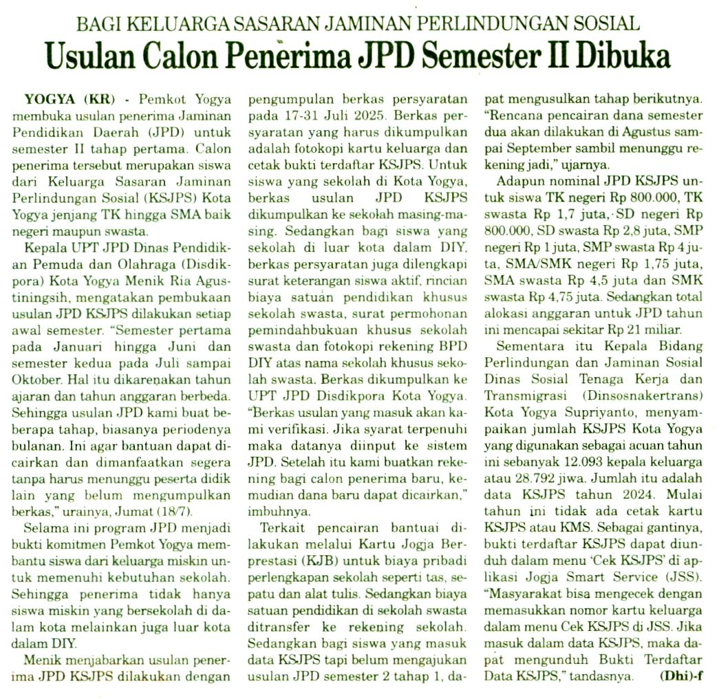 Kliping jogja terbaru