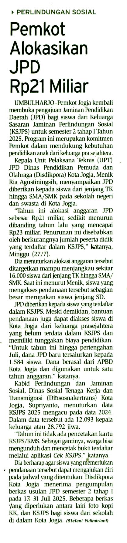 Kliping jogja terbaru
