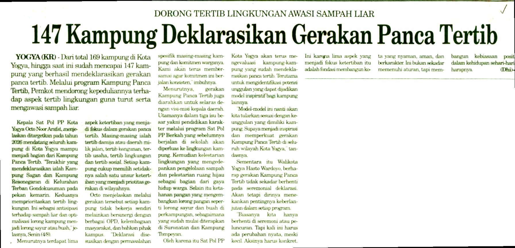 Kliping jogja terbaru