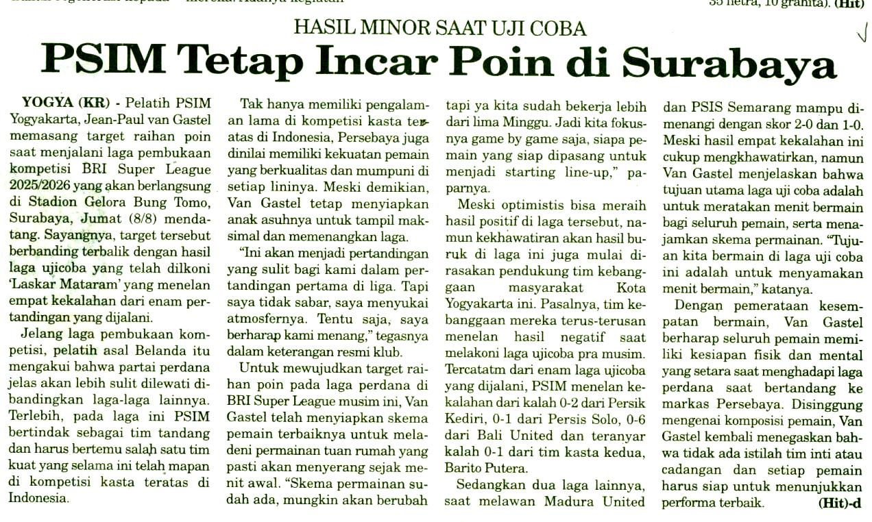 Kliping jogja terbaru