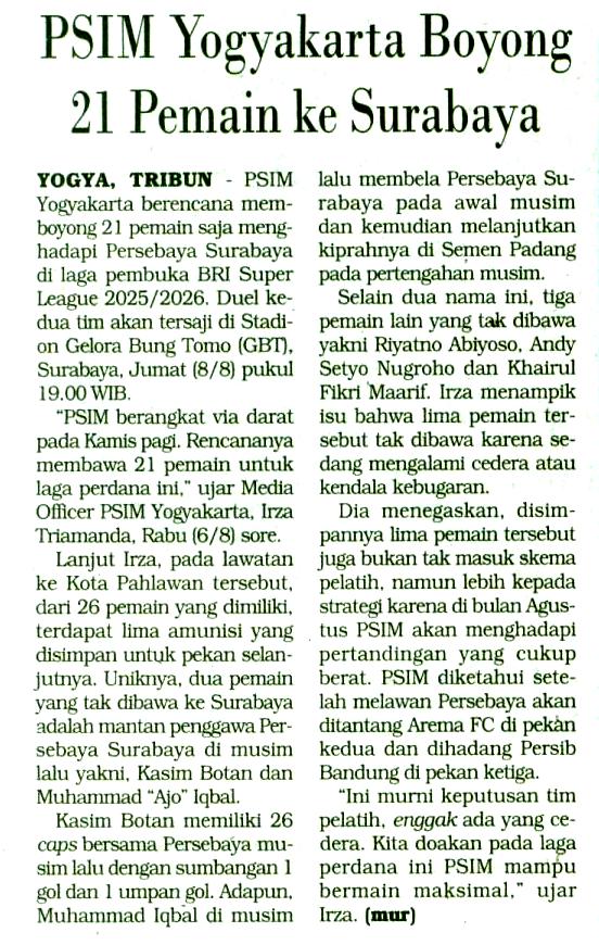 Kliping jogja terbaru