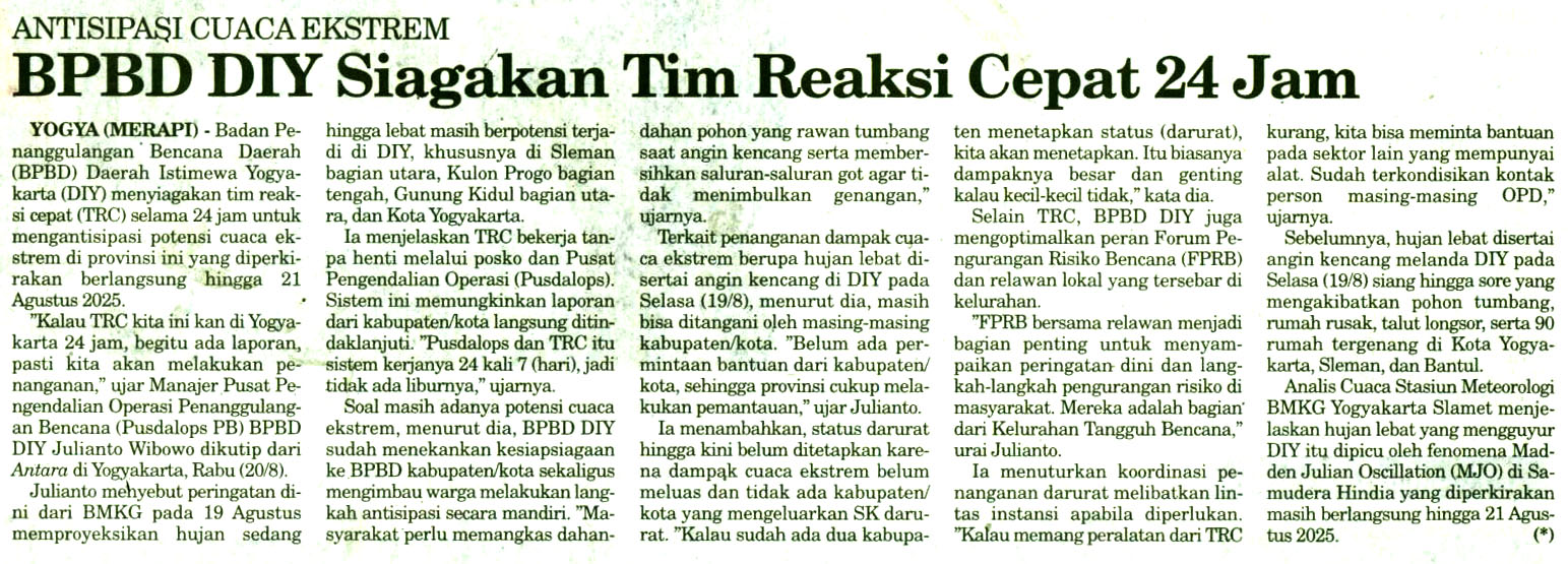 Kliping jogja terbaru