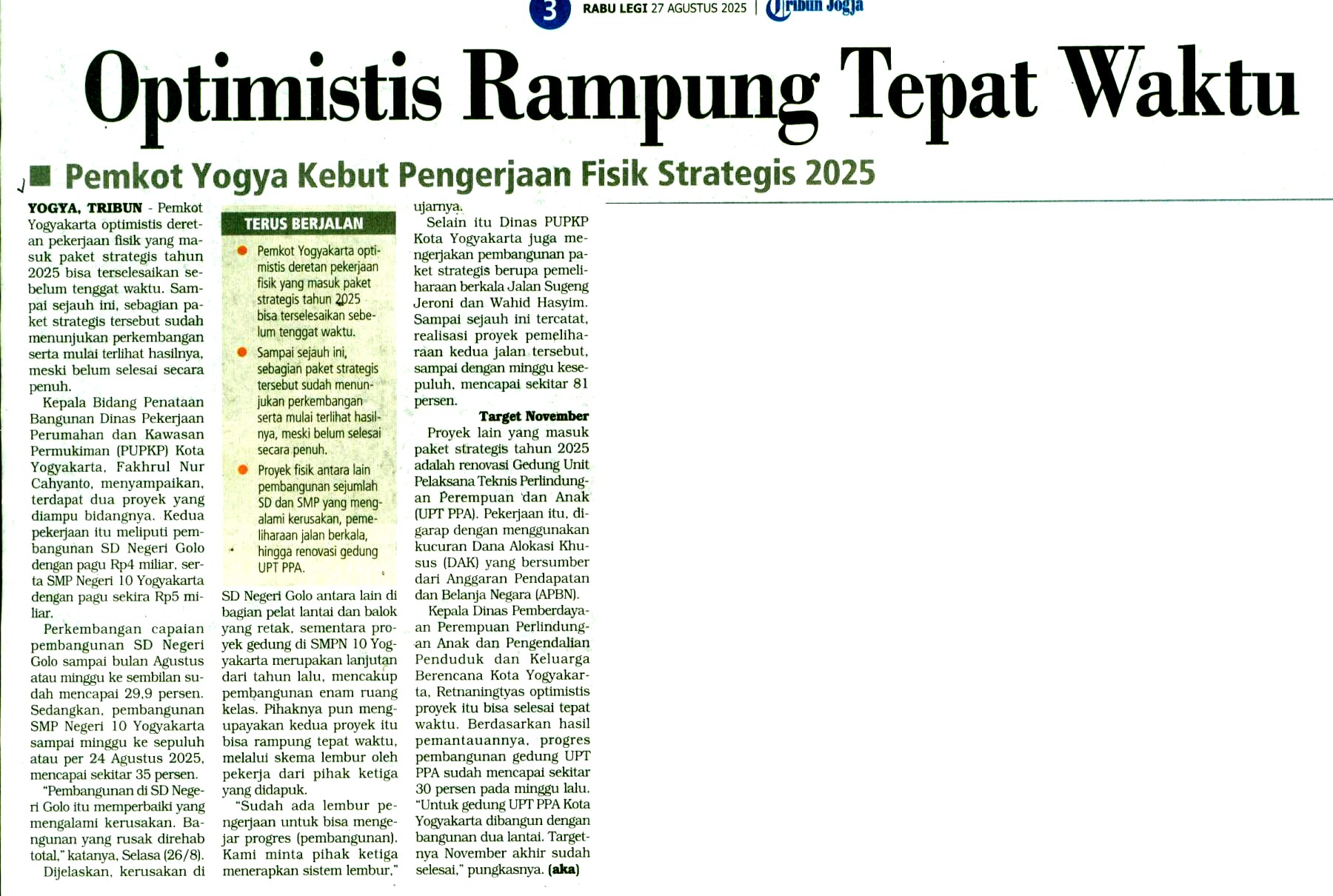Kliping jogja terbaru