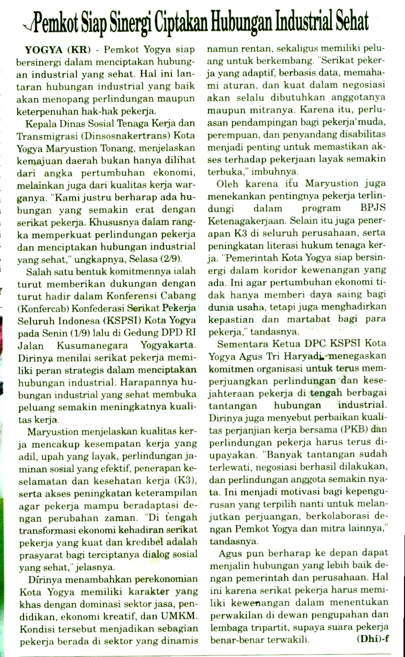 Kliping jogja terbaru