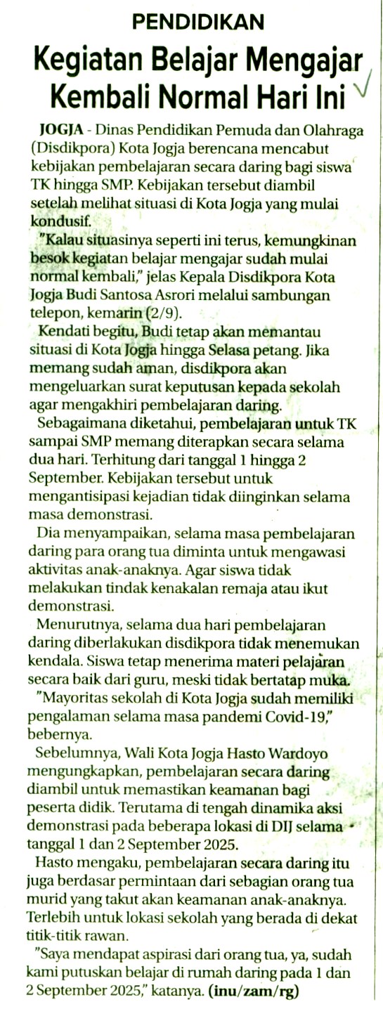 Kliping jogja terbaru