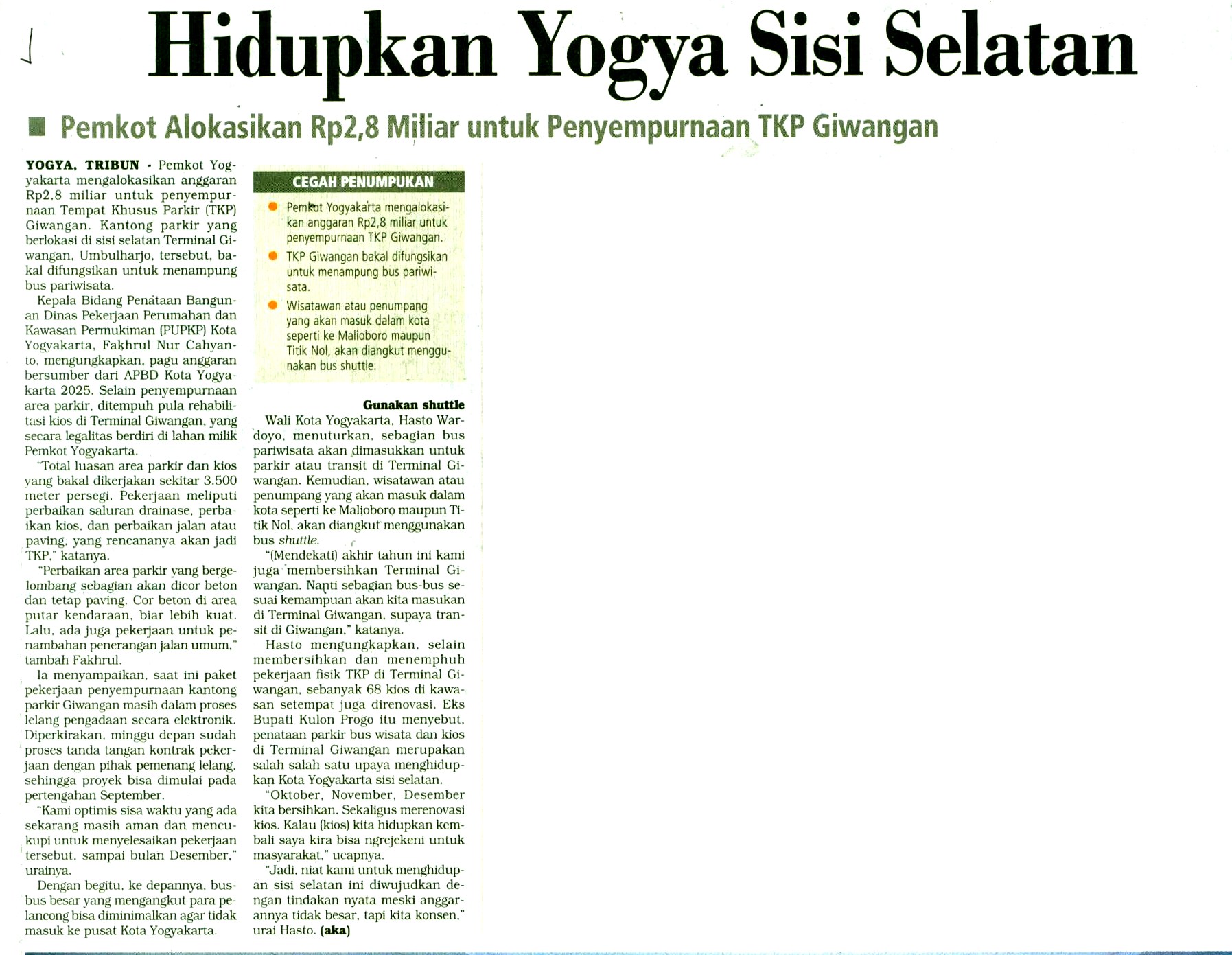 Kliping jogja terbaru