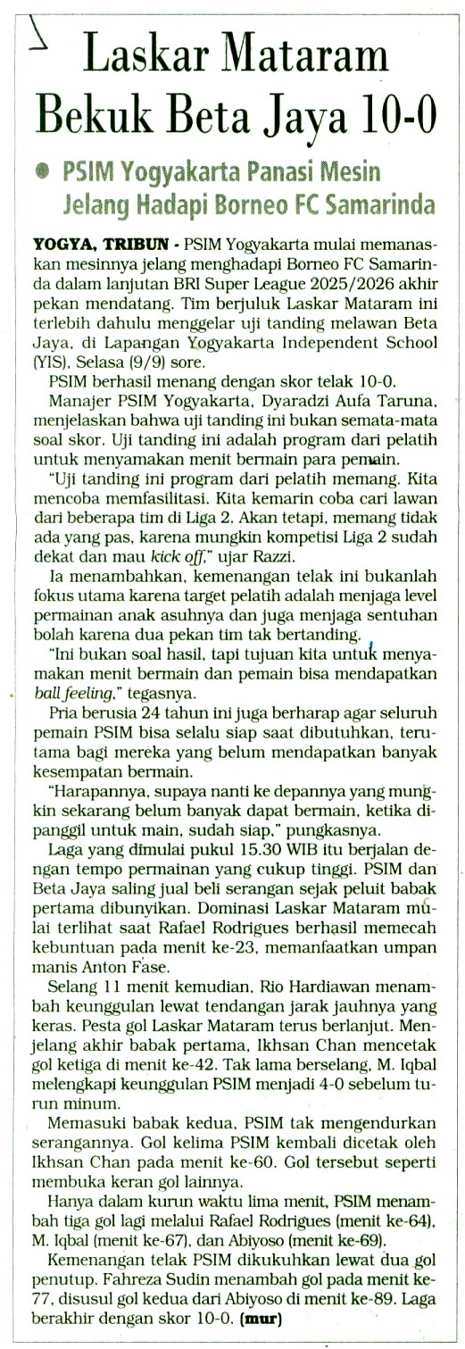 Kliping jogja terbaru