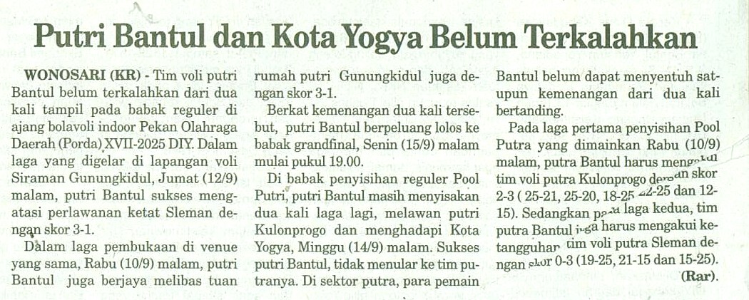 Kliping jogja terbaru