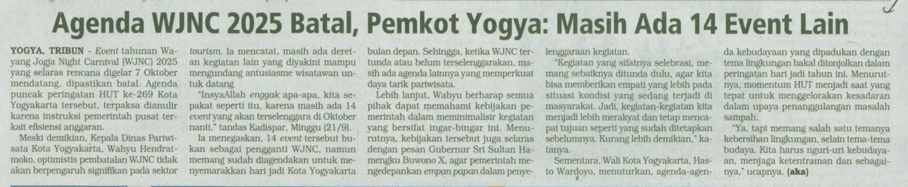Kliping jogja terbaru