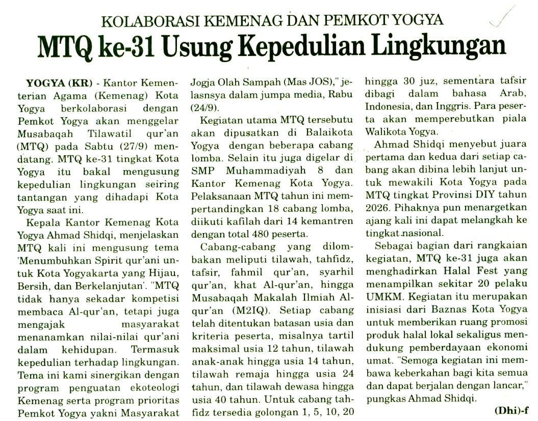Kliping jogja terbaru