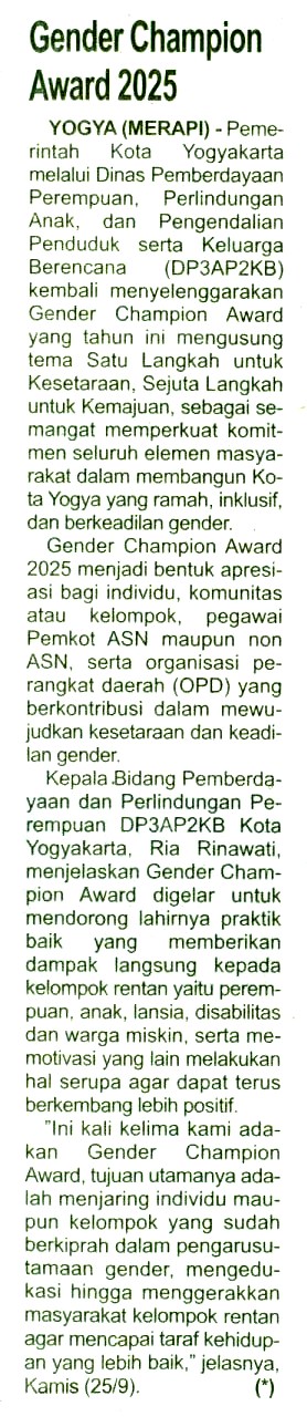 Kliping jogja terbaru