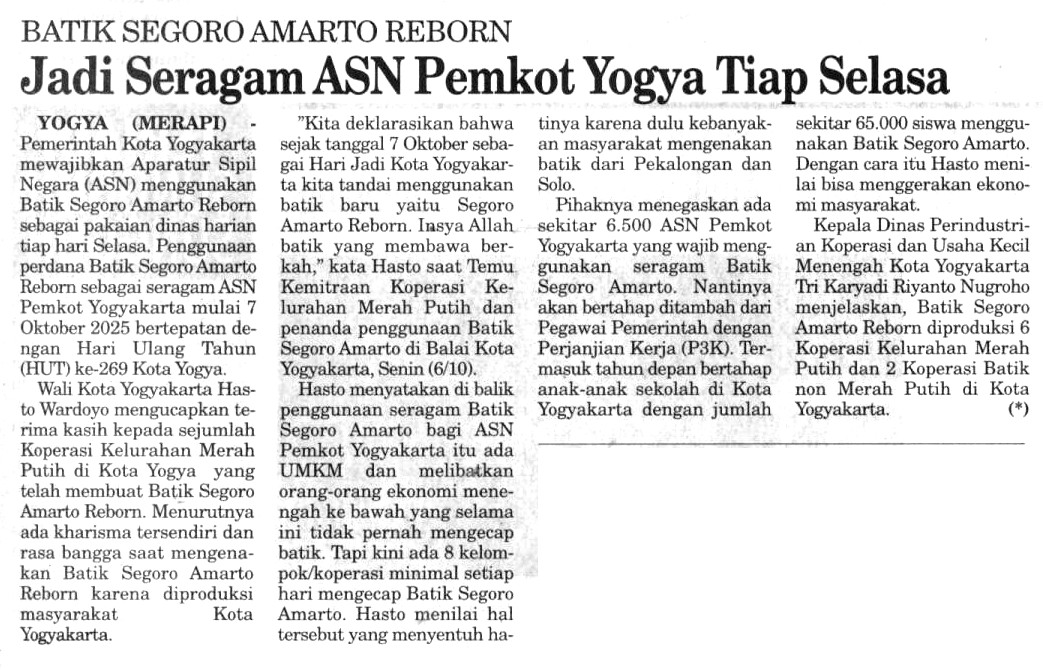 Kliping jogja terbaru