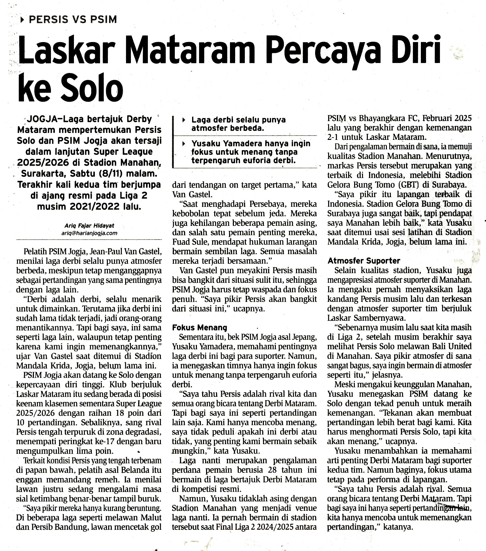 Kliping jogja terbaru