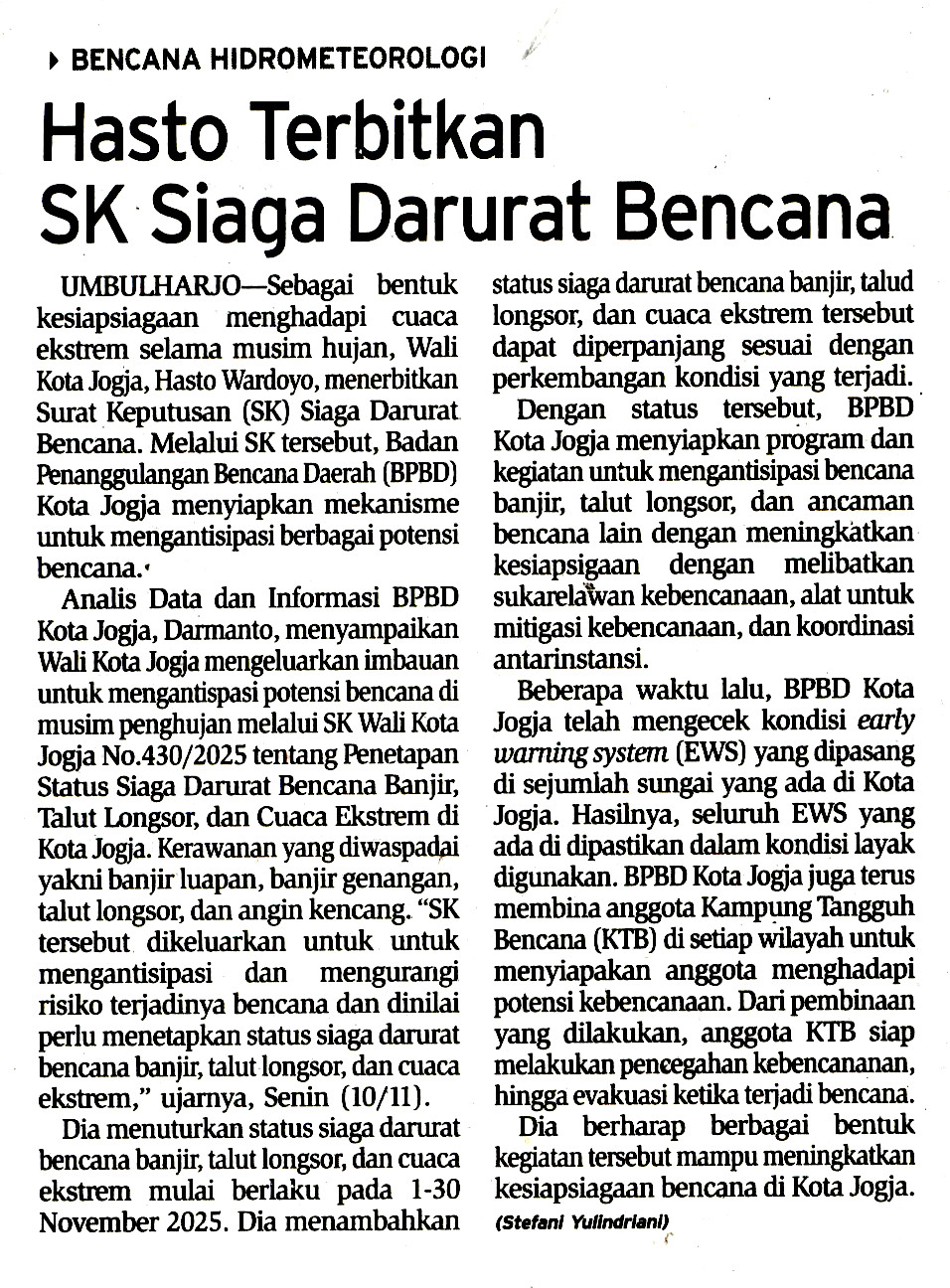 Kliping jogja terbaru