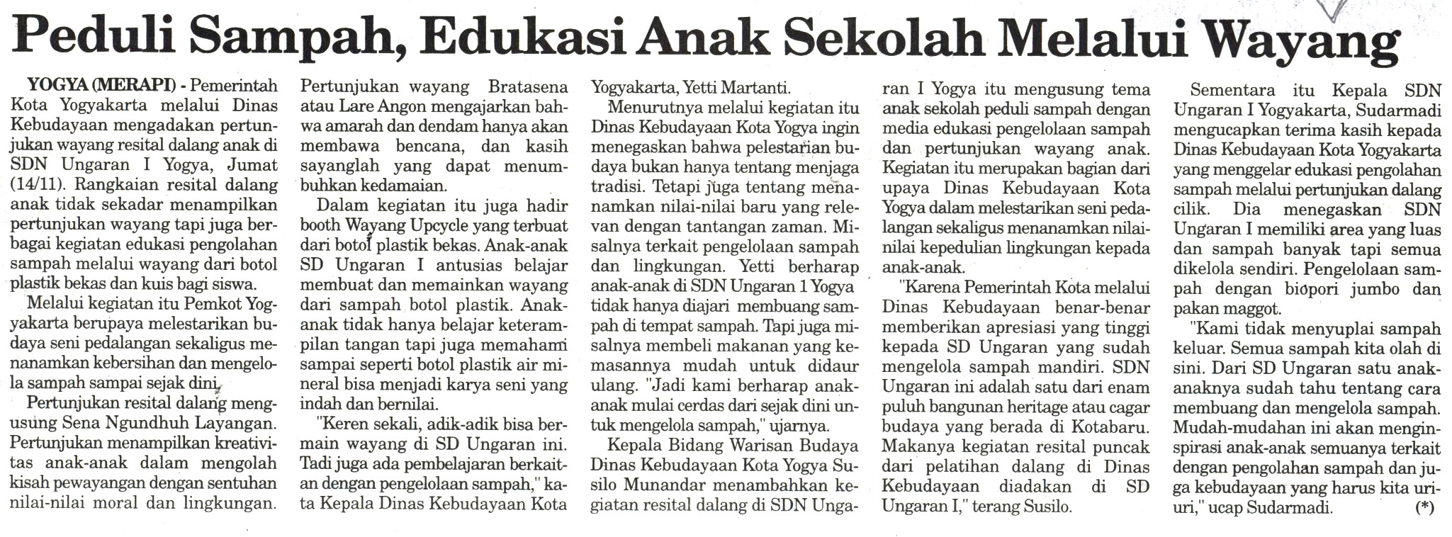 Kliping jogja terbaru