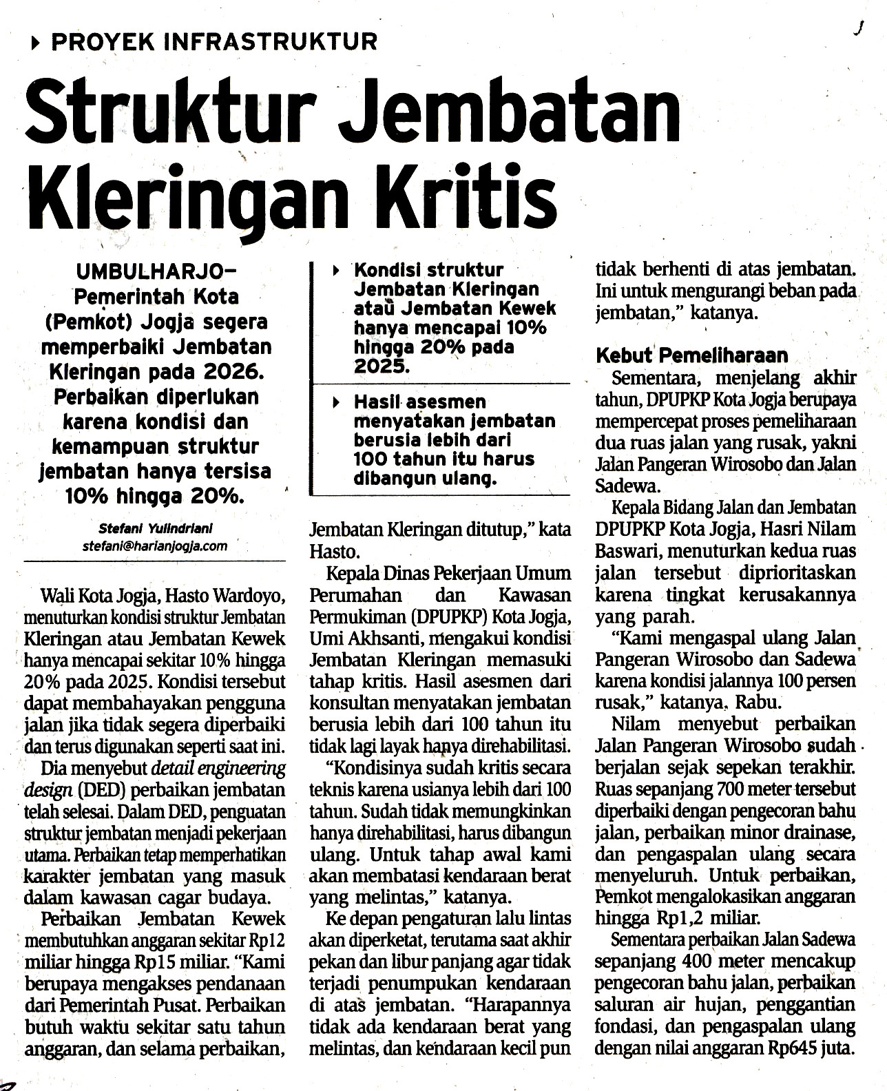 Kliping jogja terbaru