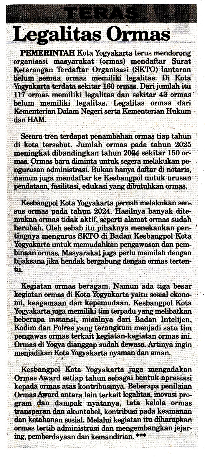 Kliping jogja terbaru