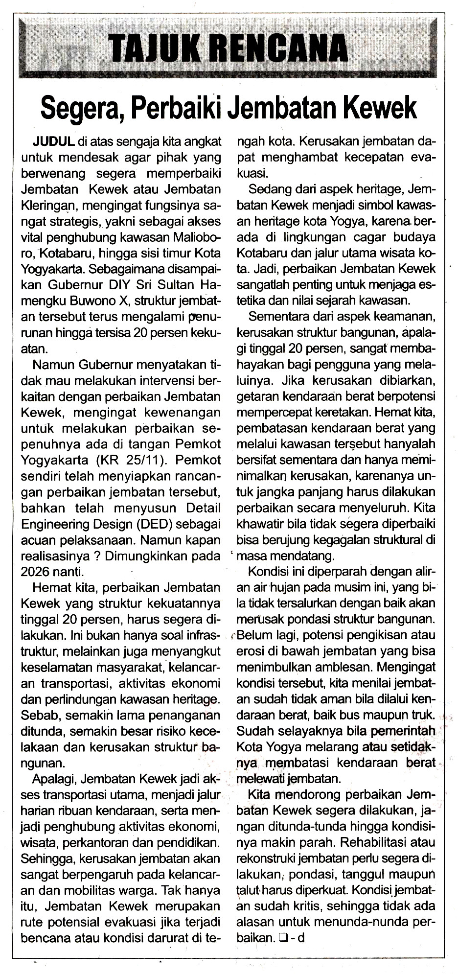 Kliping jogja terbaru