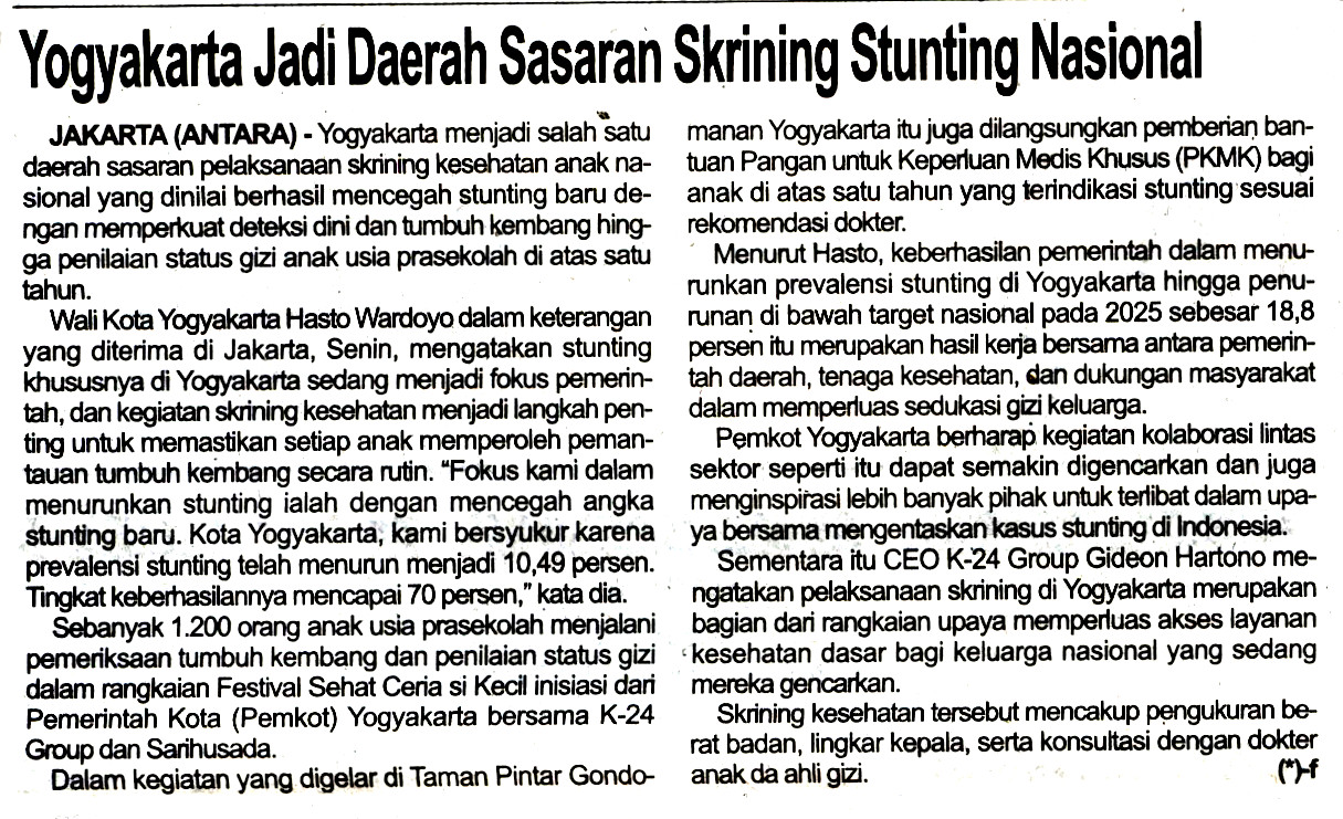 Kliping jogja terbaru
