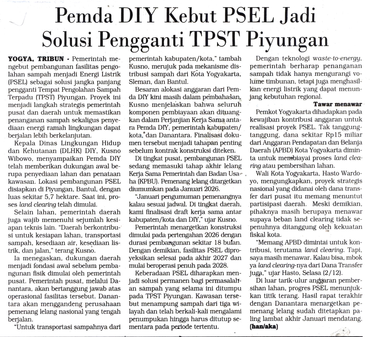 Kliping jogja terbaru
