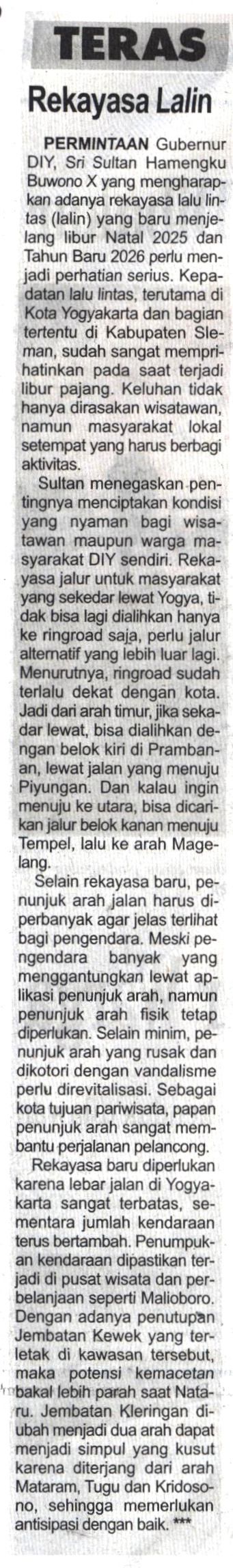 Kliping jogja terbaru