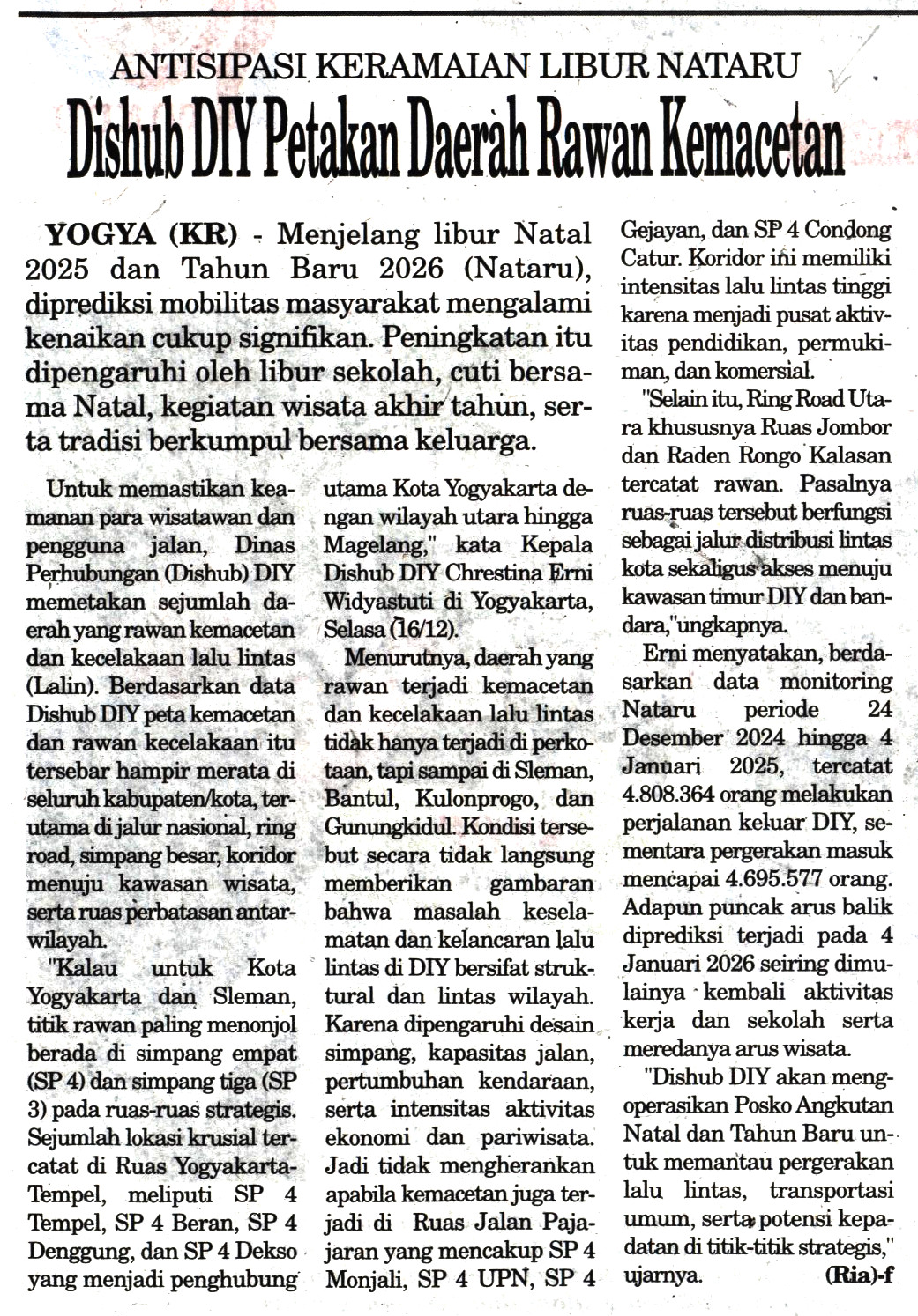 Kliping jogja terbaru