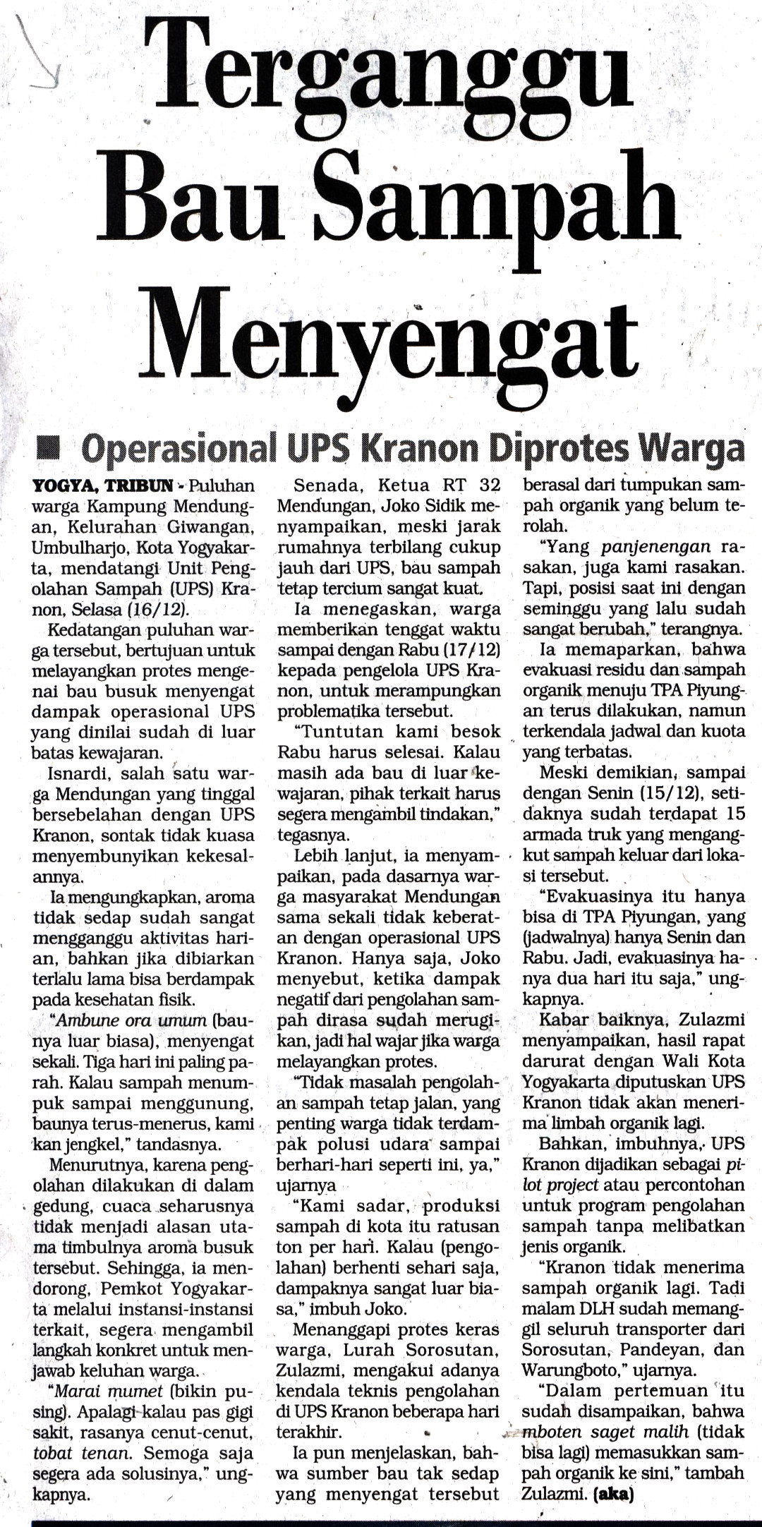 Kliping jogja terbaru