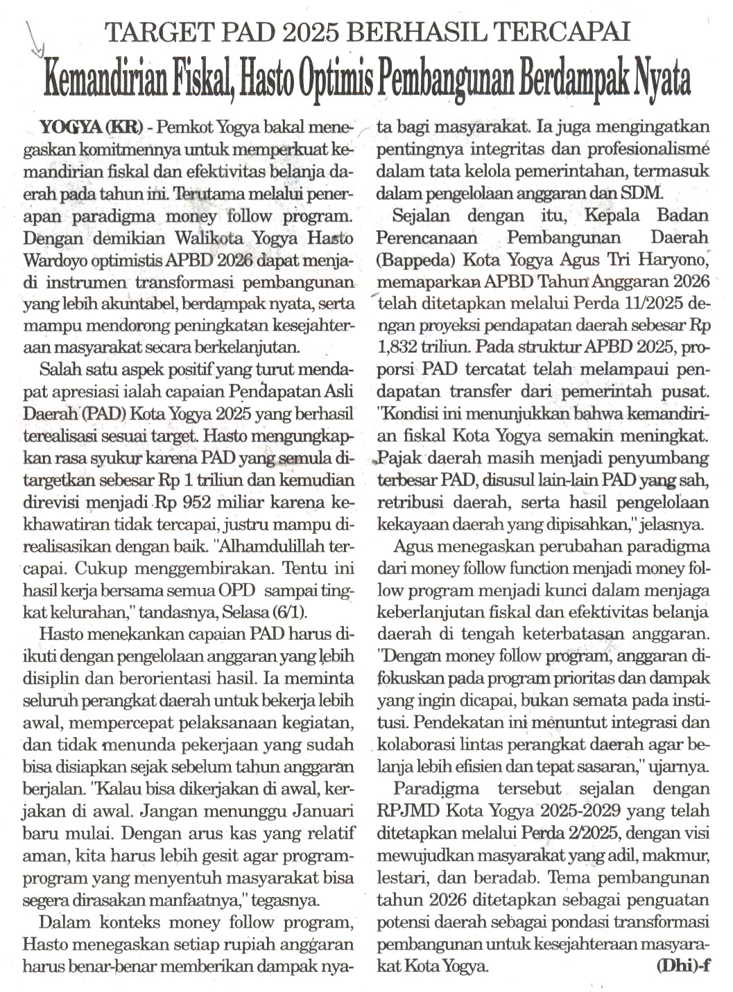 Kliping jogja terbaru