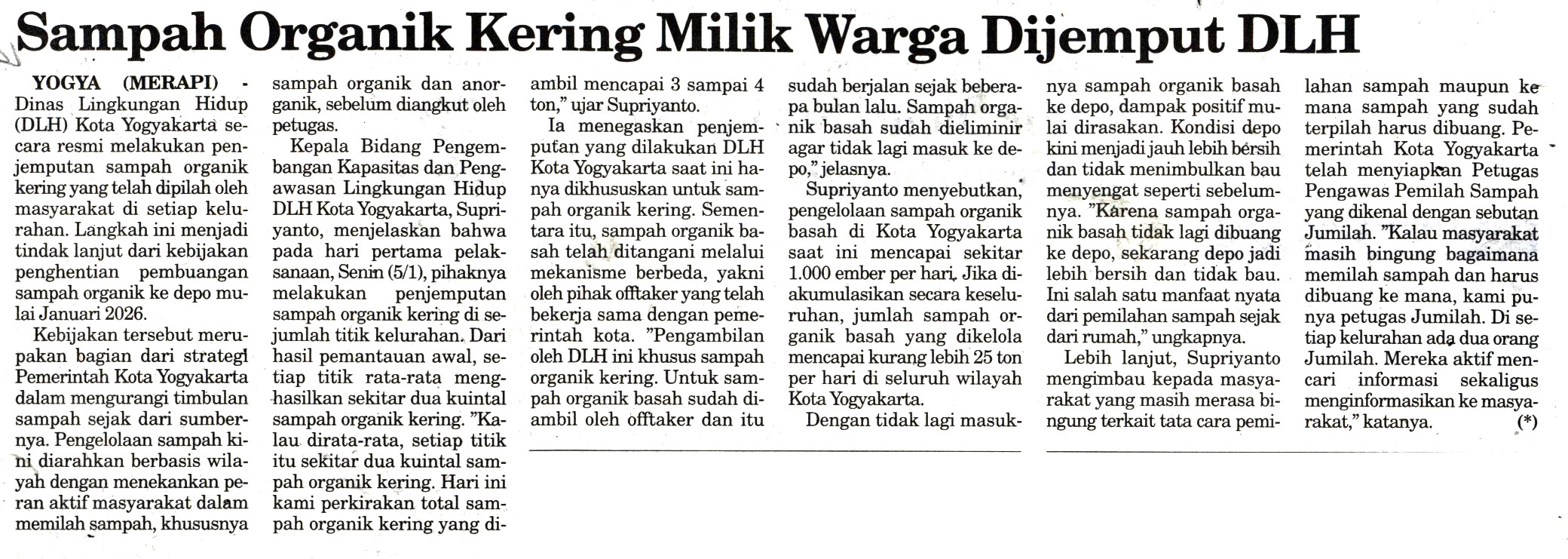 Kliping jogja terbaru