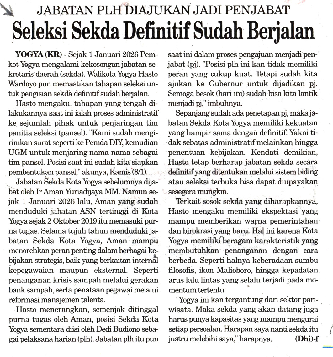 Kliping jogja terbaru