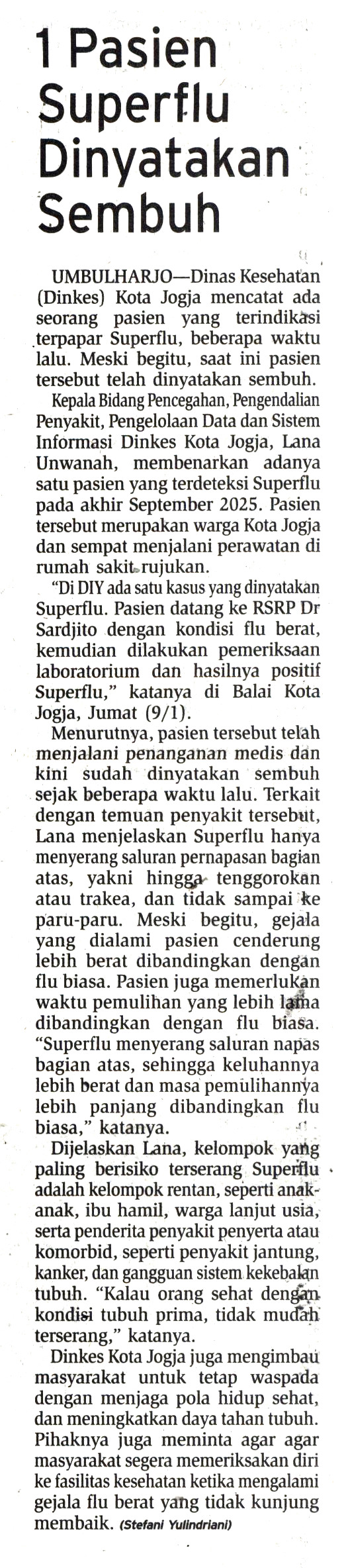 Kliping jogja terbaru