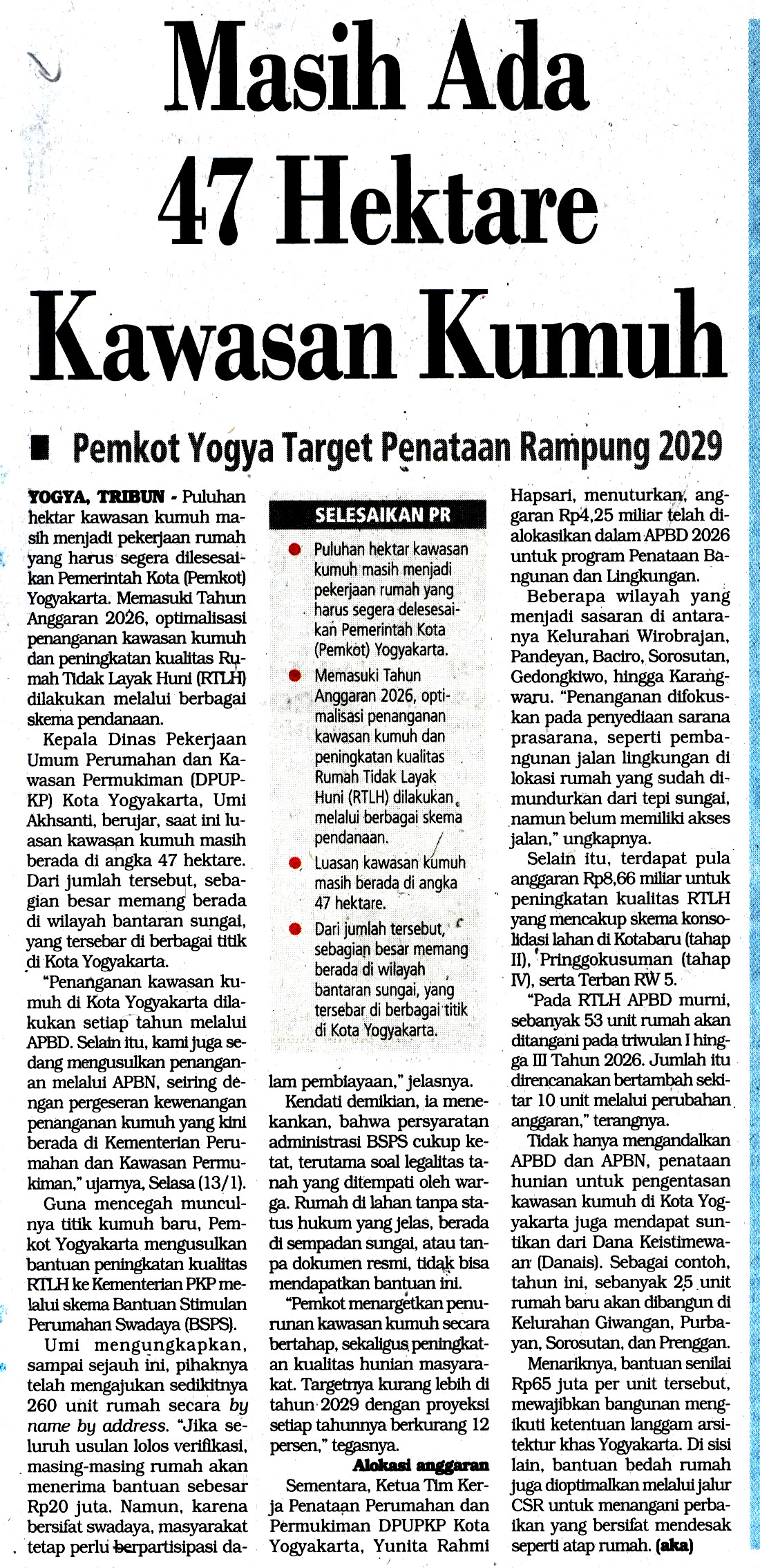 Kliping jogja terbaru