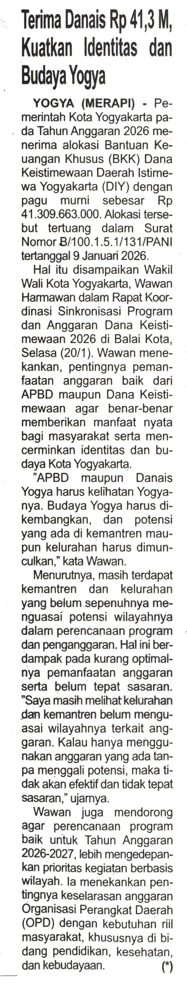 Kliping jogja terbaru