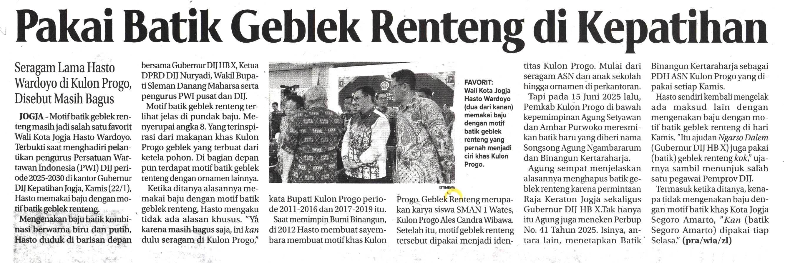 Kliping jogja terbaru
