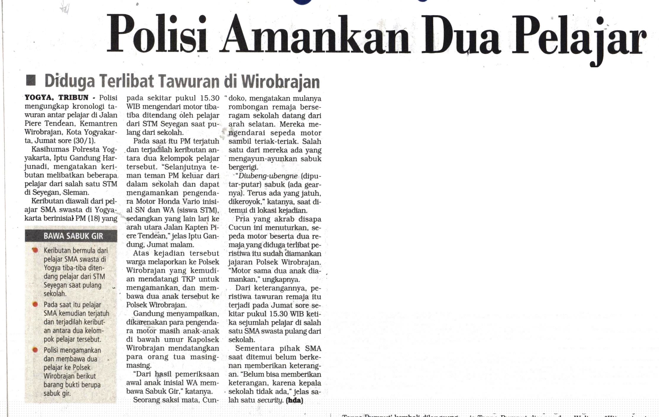 Kliping jogja terbaru
