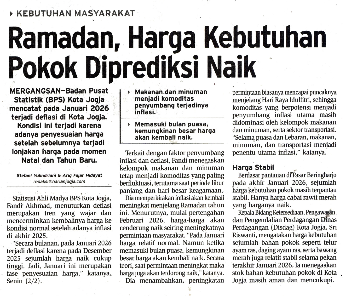 Kliping jogja terbaru