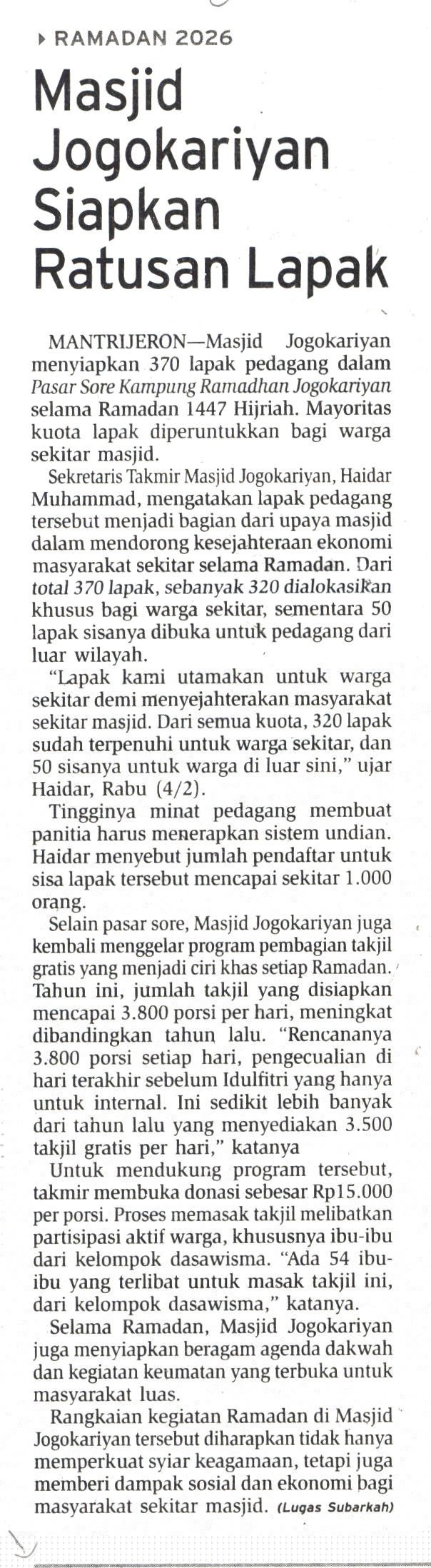 Kliping jogja terbaru
