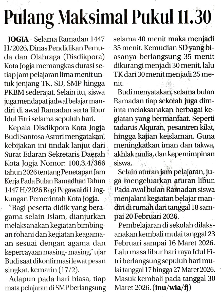 Kliping jogja terbaru